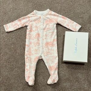 Ralph Lauren Footed Baby One-Piece